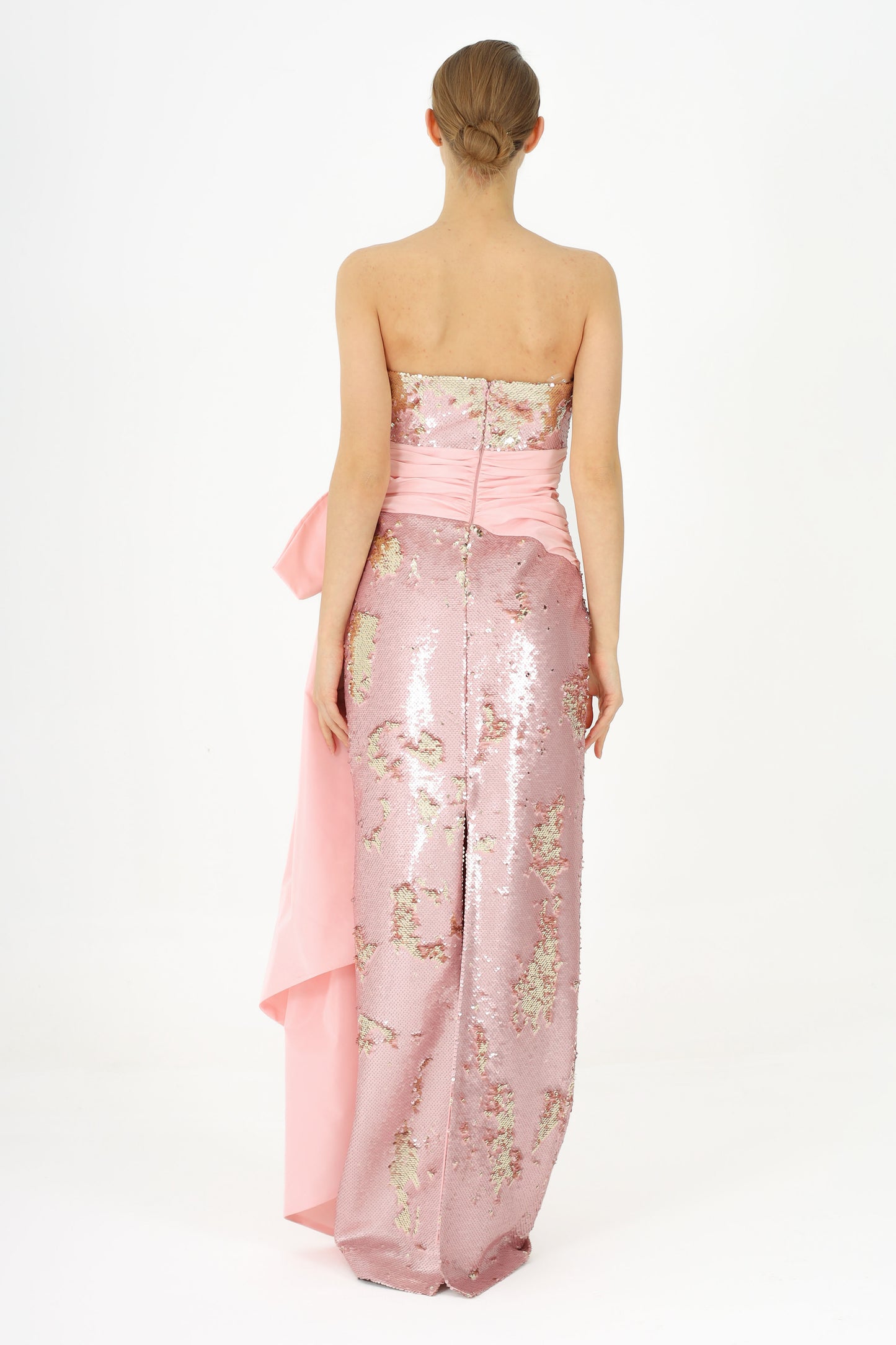 𝐉𝐄𝐍𝐍𝐀 Sequined Bow Evening Dress